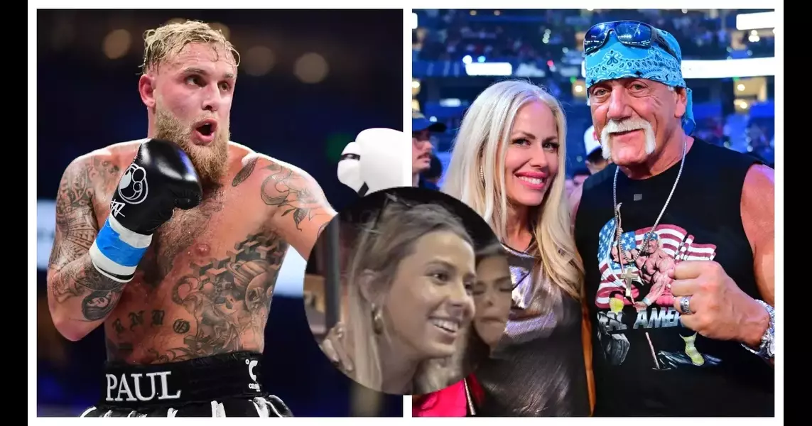 Hawk Tuah Girl Attends Jake Paul Fight, Meets Him & Hulk Hogan