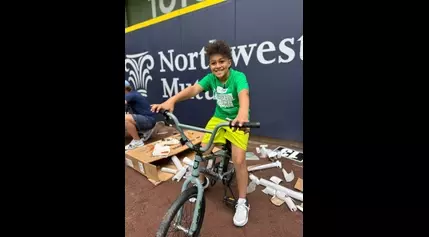 Milwaukee kids get help from the Brewers to build their very own bikes