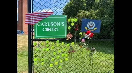 Late Tennis Coach, Midshipman Honored With Arundel High Memorial: See Photos