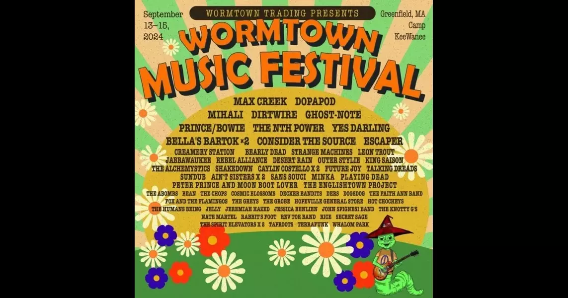 Wormtown Music Festival Reveals 2024 Artist Lineup: Max Creek, Dopapod, Mihali and More