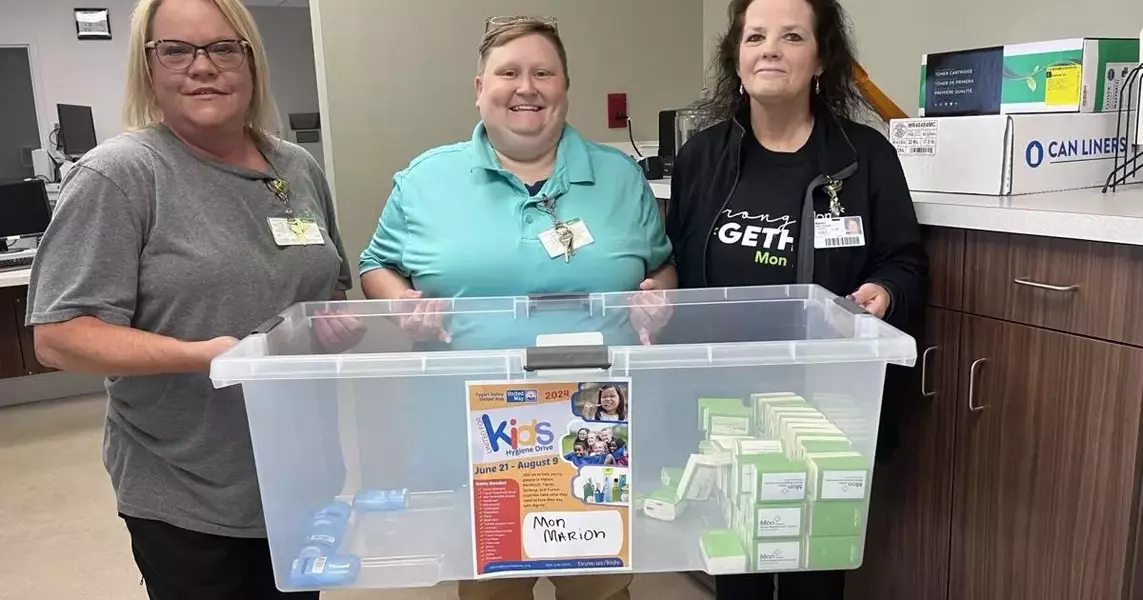 Mon Health System teams up with Davis Health System for ‘Kids Hygiene Drive’