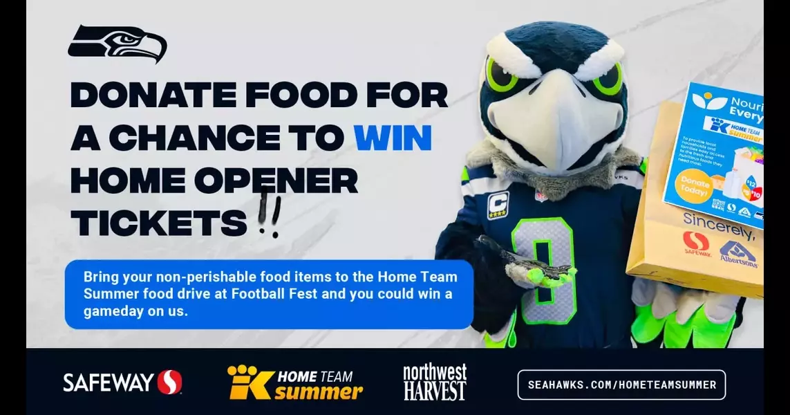 Seahawks To Host Food Drive at Football Fest