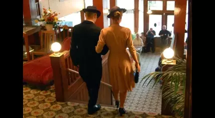 Vintage fashion show at Baldwin Hotel Museum