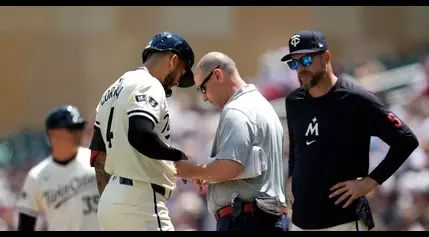 Carlos Correa exits Minnesota Twins game in first inning after being hit by pitch