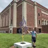 New sculpture at Hannibal High School by 1997 graduate