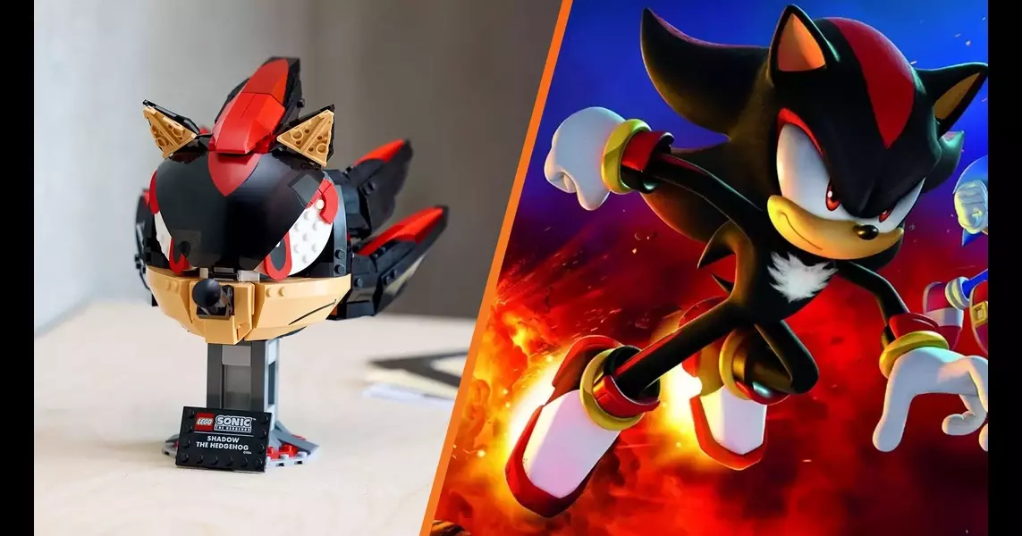 A Lego Shadow the Hedgehog bust is coming in October