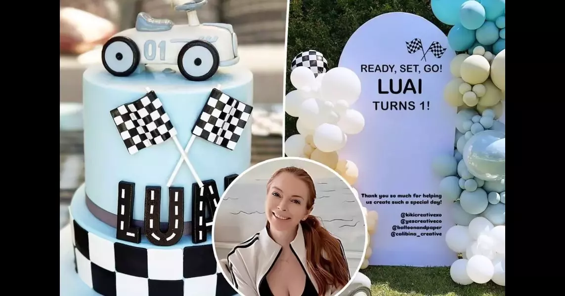 Inside Lindsay Lohan’s son Luai’s race car-themed 1st birthday party