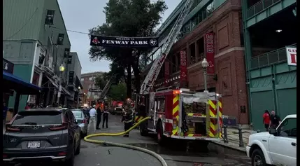 Food service equipment catches fire inside Fenway Park