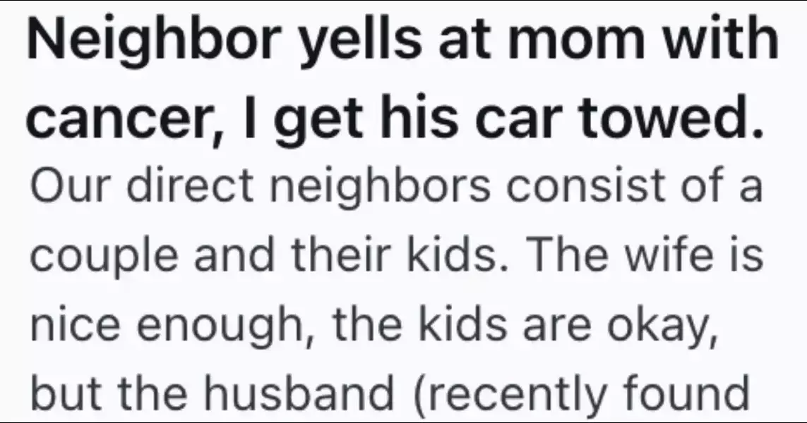 A Terrible Neighbor Wouldn’t Stop Blocking A Woman’s Car In Just To Be A Jerk, So The Woman’s Kid Reported It And Got His Truck Towed