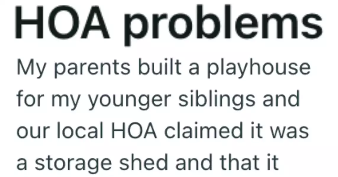 HOA Demanded He Tear Down The Playhouse He Built For His Kids, So He Got His Neighbors To Build Them In Their Yards Too