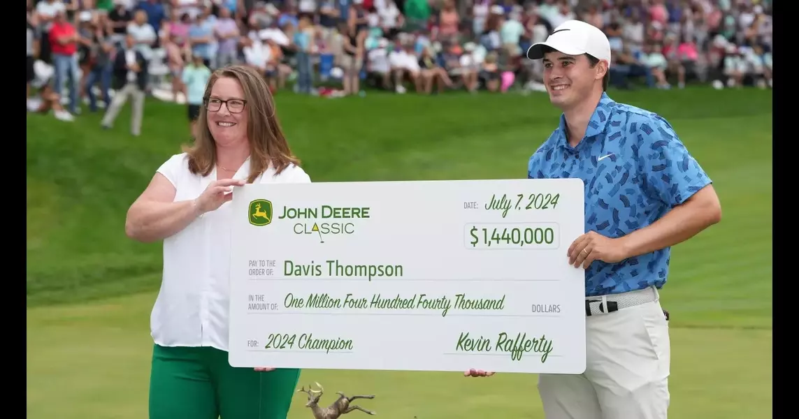 John Deere Classic prize money: What Davis Thompson and field earned