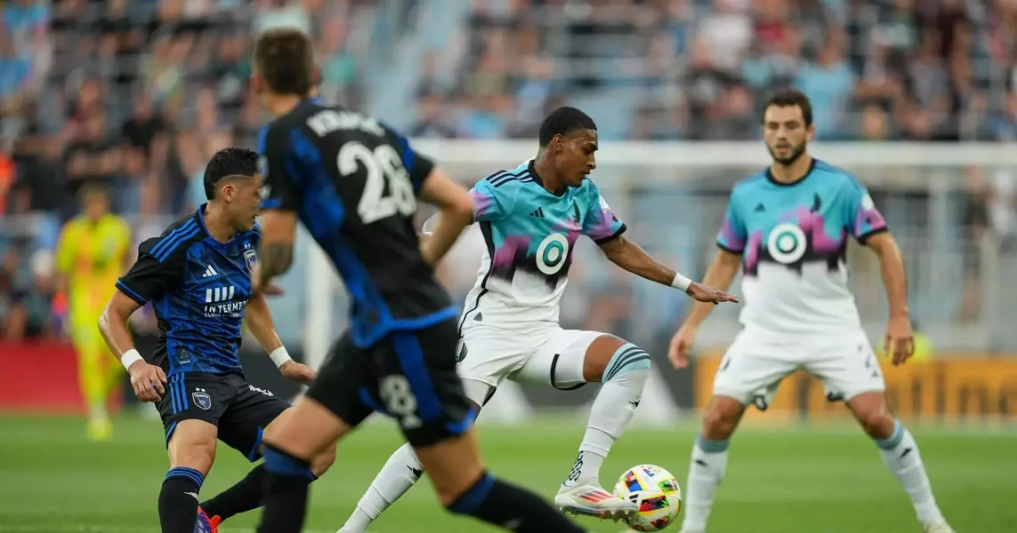 Minnesota United beats San Jose 2-0 to end nine-game winless streak