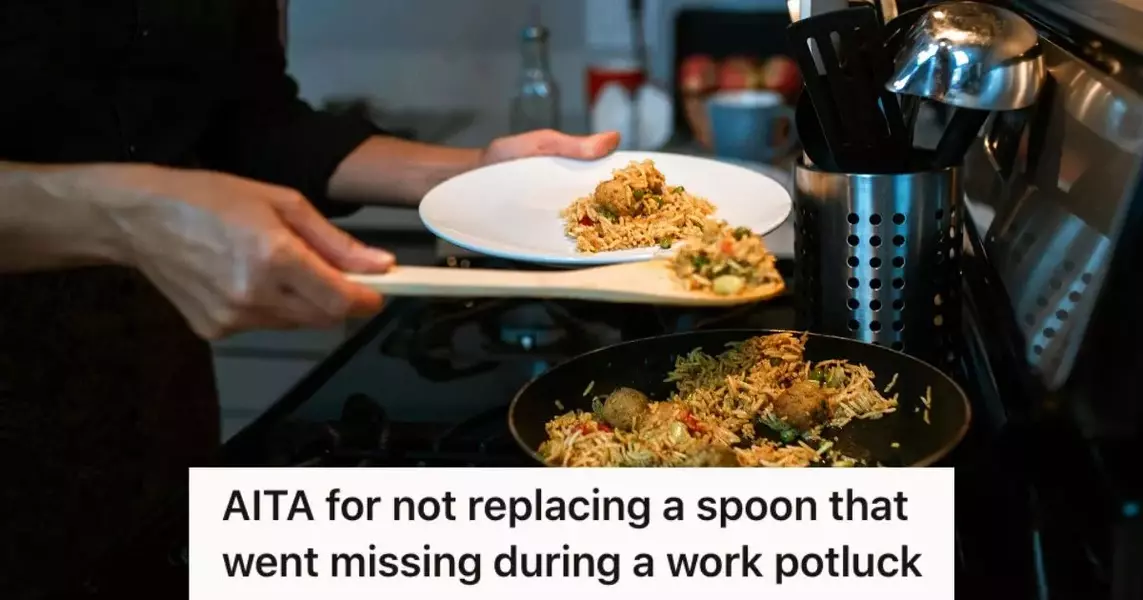 His Coworker’s Wife Made Delicious Indian Food For The Office Potluck, But Her Spoon Is Missing And His Coworker Insists They Replace It