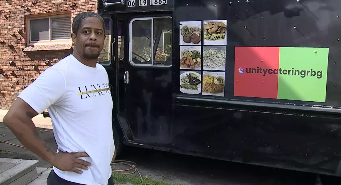 VIDEO: Detroit man ejected after car rams into his food truck