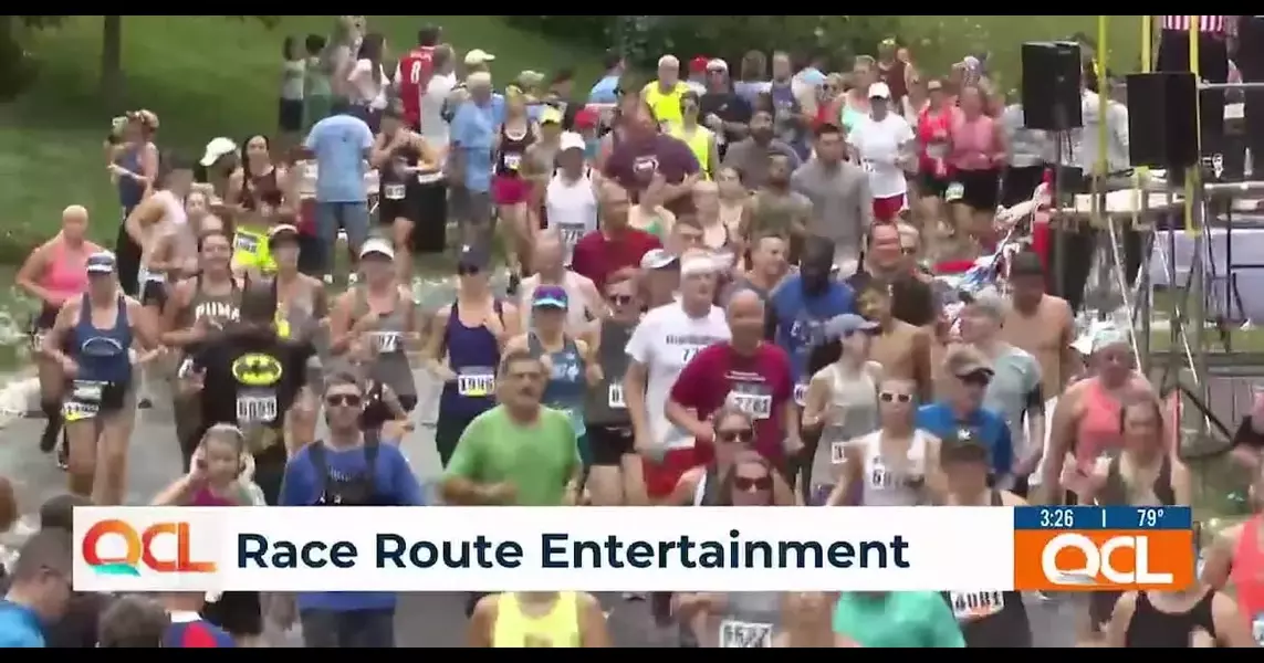 Live music, DJ beats along Bix 7 route help push runners to finish line