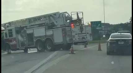 18-wheeler crash stops traffic on I-75 North in Macon