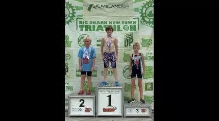 Cassens Elementary’s Adam Kirk Triumphs in Kids Triathlon