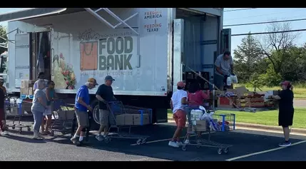 WF Area Food Bank hosted mobile food pantry