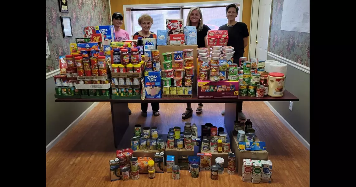 Boonville REALTORS held a food drive for Neighbors Helping Neighbors