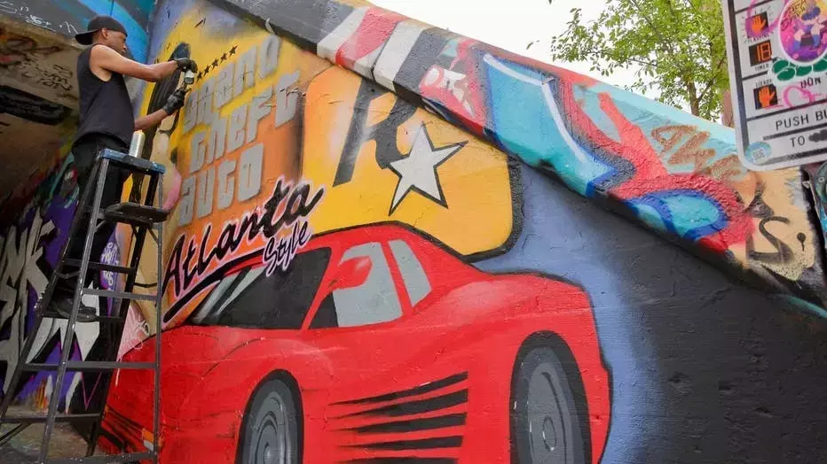 Grand Theft Auto: Atlanta style | Krog Street Tunnel pays homage to iconic game, city