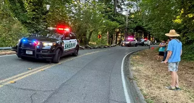 Car crashes into guardrail on SW 156th Street & Maplewild Ave SW in Burien Friday night – The B-Town (Burien) Blog