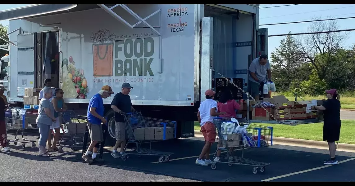 WF Area Food Bank hosted mobile food pantry