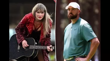 Travis Kelce grooves to Taylor Swift song while playing in celebrity…