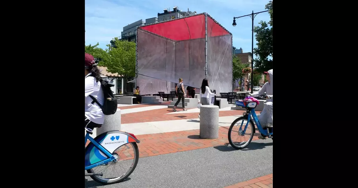 Functional art cools at a Central Square park, warms with narrative at Cambridge library