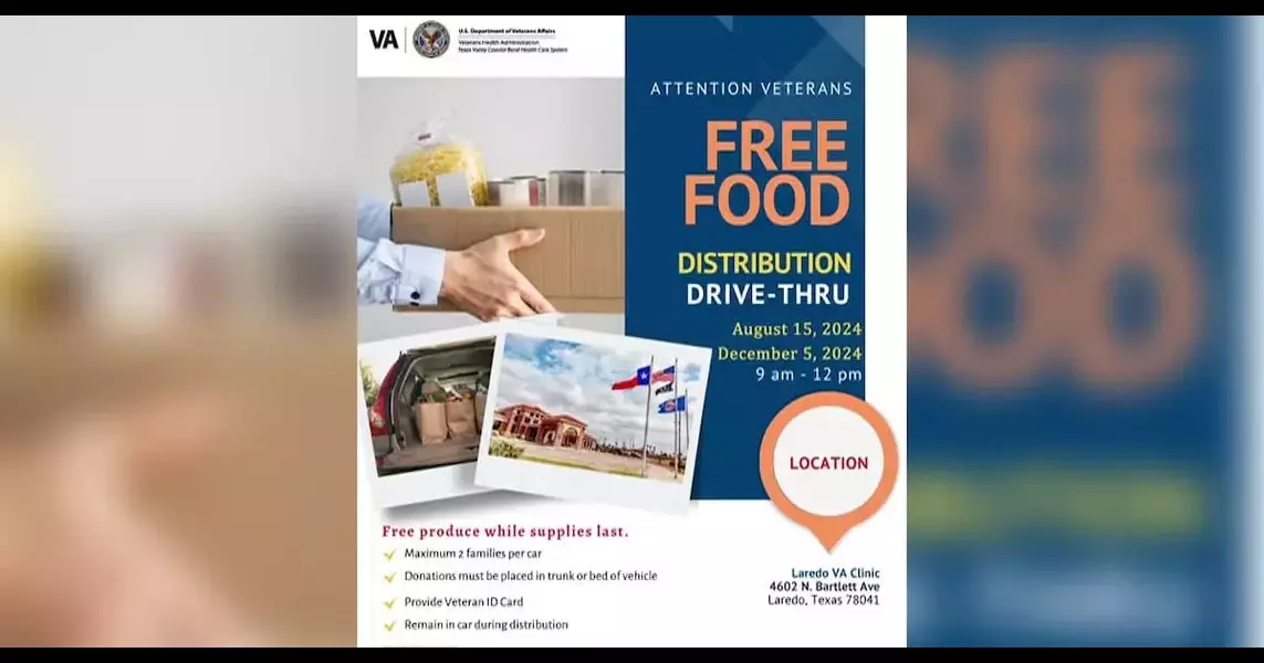 VA and Laredo Food Bank to host food drive for veterans