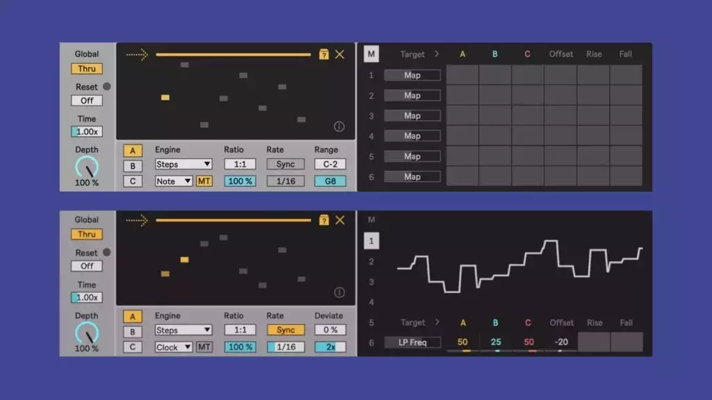 Novel Music Staircase, new M4L device with three independent and mixable modulators