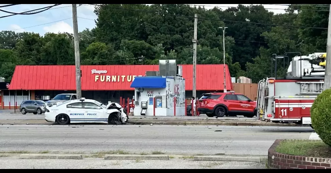 MPD squad car involved in Frayser crash