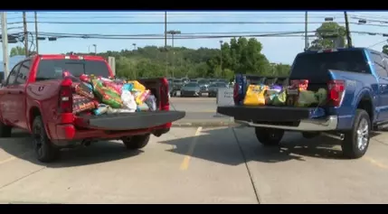 Dog Days Car Show brings in truck loads of donations