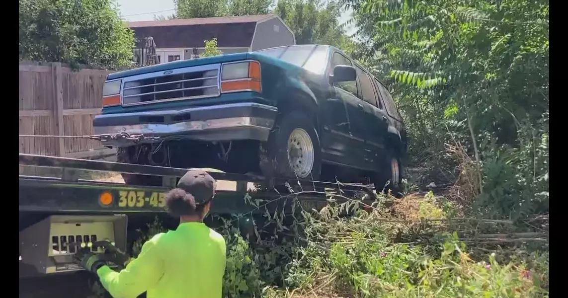 Neighbors have tried to get the city’s attention about this abandoned car for months