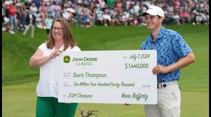 John Deere Classic prize money: What Davis Thompson and field earned