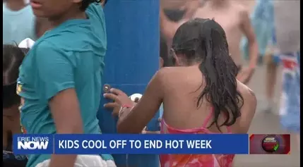 How Kids Cooled Off at End of Hot Week