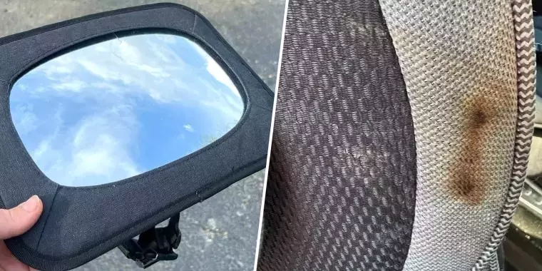 Mom shares warning after sun reflecting off a mirror burns her son’s car seat