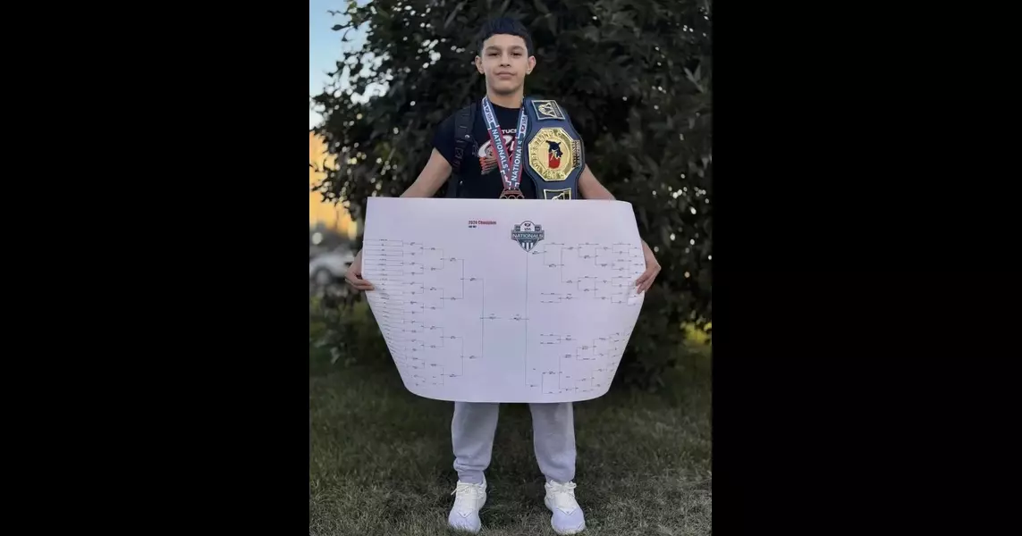 Tucson’s Ernie Perez captures 14U USA Wrestling Kids Nationals 102-pound championship