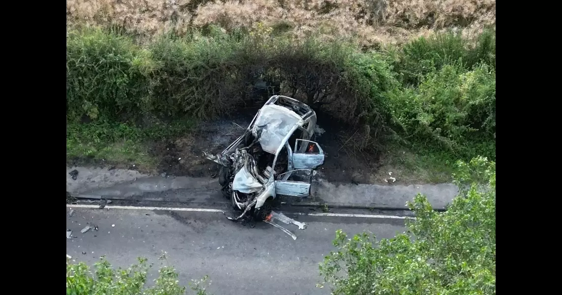 Two children among 6 killed in horror crash between motorcyclist and car