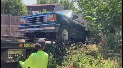 Neighbors have tried to get the city’s attention about this abandoned car for months