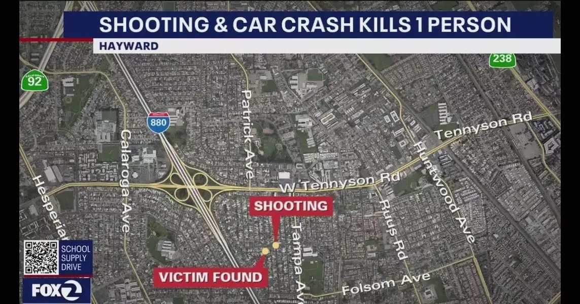 Hayward teen shot, crashes car before dying