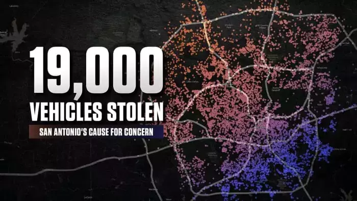 MAP: 19,000 cars were reported stolen in San Antonio over 12 months. See where in searchable database.