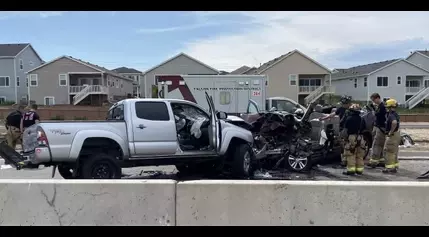 Four hospitalized after head-on collision in Colorado Springs