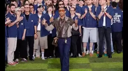 Pharrell Williams celebrates ‘human athletic prowess’ at Paris fashion week