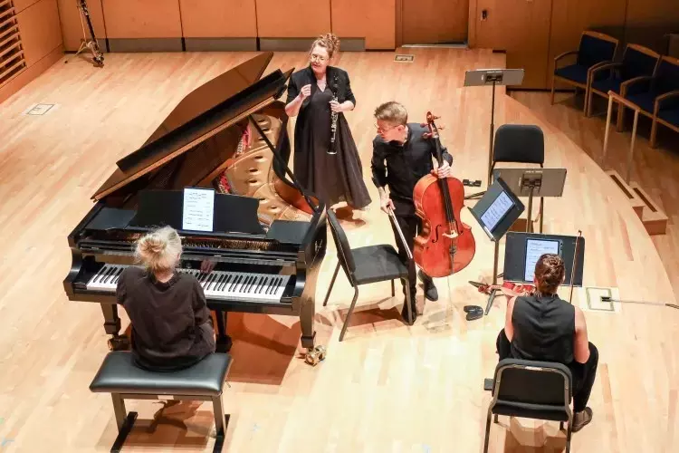 Talea Ensemble shocks and amuses at Bowdoin music festival