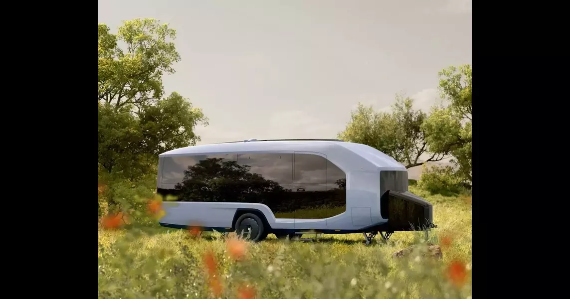 This Camping Trailer Is All-Electric, Self-Propelled and Completely Revolutionary