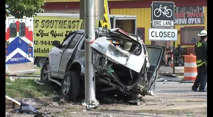 Investigators: Man was driving nearly 100 mph before crashing into SUV full of kids