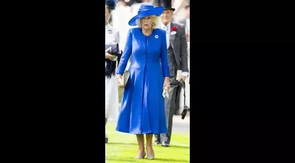 Queen Camilla narrowly misses a fashion faux pas at Royal Ascot