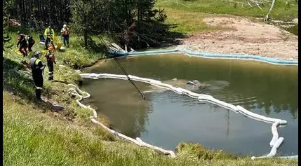 Car Crashes Into 105-Degree Yellowstone Geyser