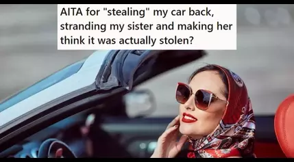 His Sister Kept Taking His Car Without Permission, So He Took The Car Back While She Was Out To Make Her Think It Was Stolen