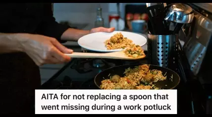 His Coworker’s Wife Made Delicious Indian Food For The Office Potluck, But Her Spoon Is Missing And His Coworker Insists They Replace It